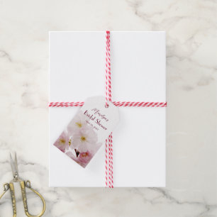 Etiqueta Para Presente Costume cor-de-rosa romântico do chá de panela d