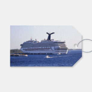 Etiqueta Para Presente Costume da visita do navio de cruzeiros de Cozumel