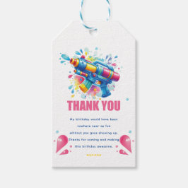 Etiqueta Para Presente Costume de Aniversário da Gun Girl