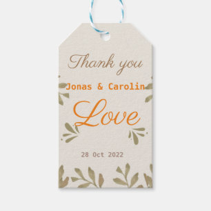 Etiqueta Para Presente Costume Espalhar amor verde casamento elegante sim