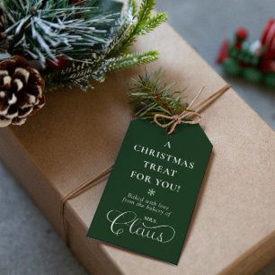 Etiqueta Para Presente Costume, Sra. Claus, Tratado de Natal, entalando o
