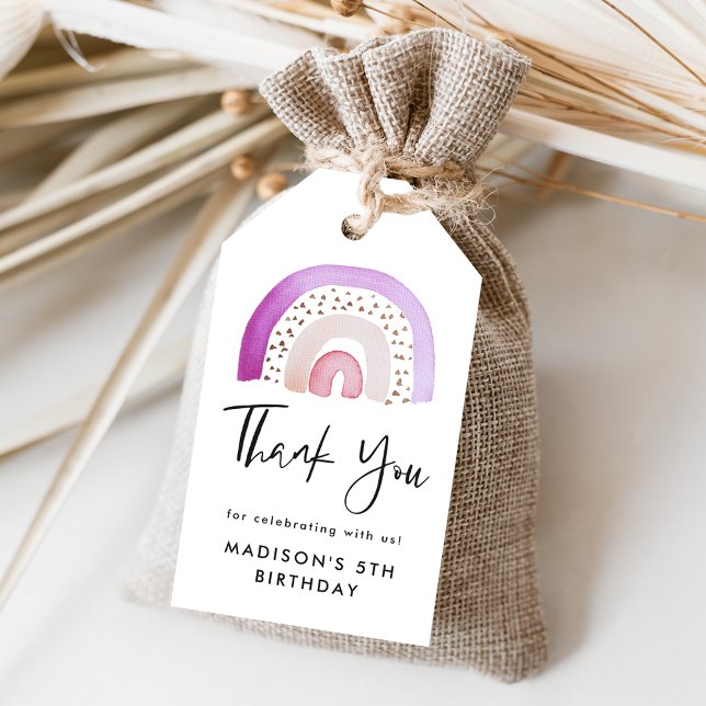 Etiqueta Para Presente Cotovelo-roxo Cotovelo-arco-íris (Criador carregado)