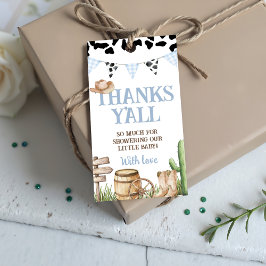 Etiqueta Para Presente Cowboy Baby Shower Favor Tags