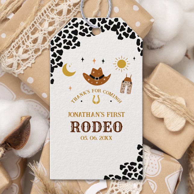 Etiqueta Para Presente Cowboy Birthday Boy (Criador carregado)