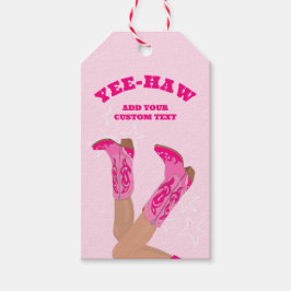 Etiqueta Para Presente Cowgirl Boots Custom Personalized