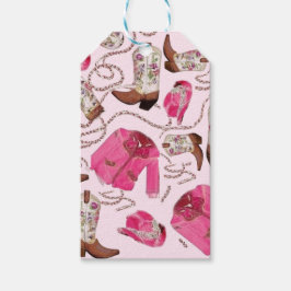 Etiqueta Para Presente cowgirl pattern style