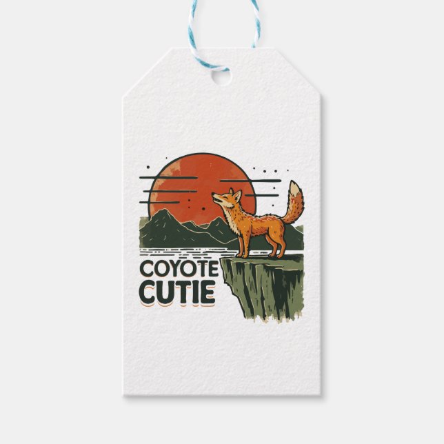 Etiqueta Para Presente Coyote bonito (Frente)