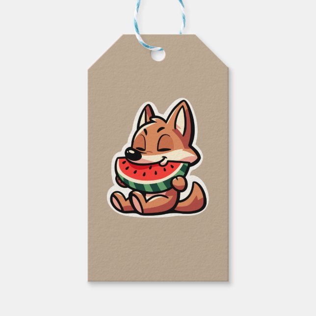 Etiqueta Para Presente Coyote Watermelon (Frente)