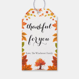 Etiqueta Para Presente Cozy Fall Thanksgiving Dinner Party