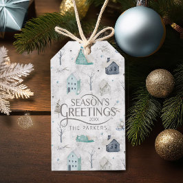 Etiqueta Para Presente Cozy Home Teal ID985