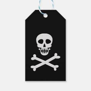 Etiqueta Para Presente Crânio e Crossbones