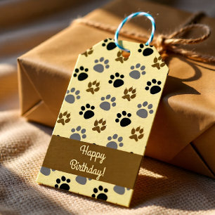 Etiqueta Para Presente Creme personalizado de pata de porco Elegante