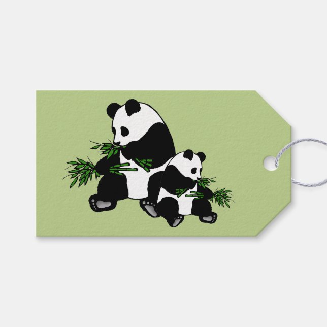 Etiqueta Para Presente Crescendo Panda (Frente (horizontal))