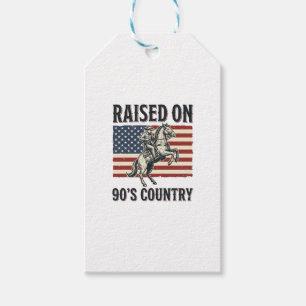 Etiqueta Para Presente Criado Na Década De 90 Camisa De Cowboy Country We