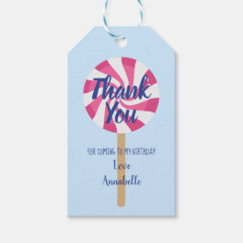 Etiqueta Para Presente Crianças do pirulito, obrigado