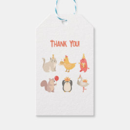 Etiqueta Para Presente Crianças Felizes Festas de Aniversário Boi Safari