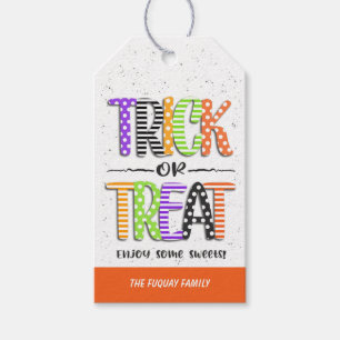 Etiqueta Para Presente Crianças Festas de Halloween Trick ou Tratam Etiq