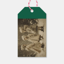 Etiqueta Para Presente Crianças no inverno