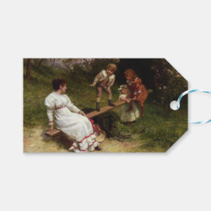 Etiqueta Para Presente Crianças num Gangorra (por Frederick Morgan)