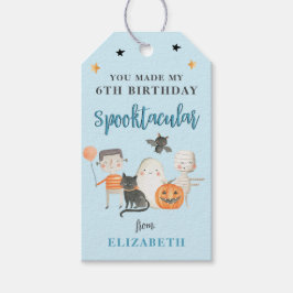 Etiqueta Para Presente Crianças Spooktacular Festa de aniversário de Hall