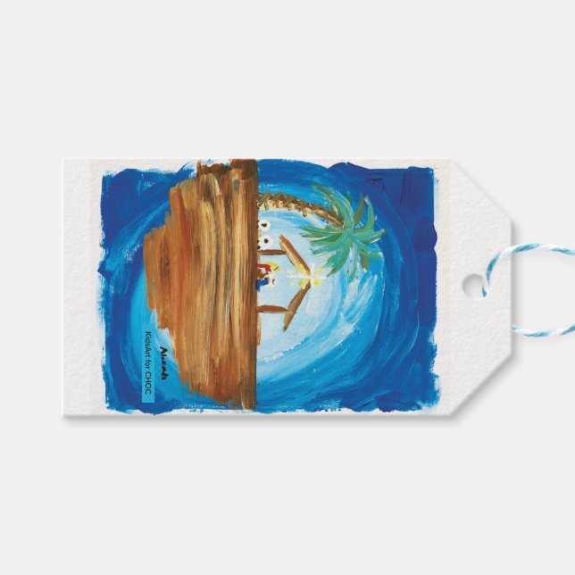 Etiqueta Para Presente CriançasArt para Choc - Paz na Terra (Frente (horizontal))