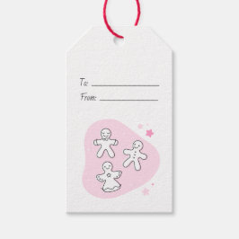 Etiqueta Para Presente Crie o seu próprio pão-de-açúcar retrô cor-de-rosa