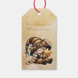 Etiqueta Para Presente Crie Seu Próprio Adorável Gnomo Mágico de Natal