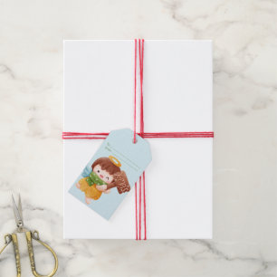 Etiqueta Para Presente Crie Seu Próprio Anjo de Natal Fofo
