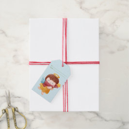 Etiqueta Para Presente Crie Seu Próprio Anjo Estrelado e Fofo de Natal