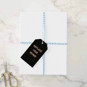 Etiqueta Para Presente Crie seu próprio design personalizado preto