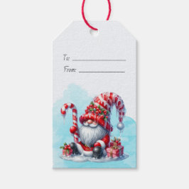 Etiqueta Para Presente Crie Seu Próprio Gnome de Natal com Balas de Horte
