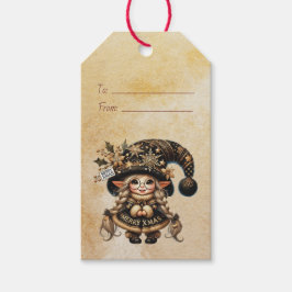Etiqueta Para Presente Crie Seu Próprio Gnome de Natal Mágico e Divertido