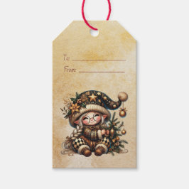 Etiqueta Para Presente Crie Seu Próprio Gnome de Natal Mágico e Doce