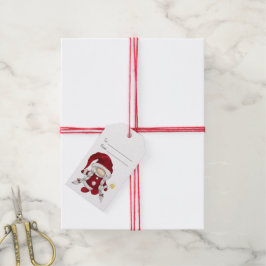 Etiqueta Para Presente Crie Seu Próprio Gnome Natalino da Sra. Merry