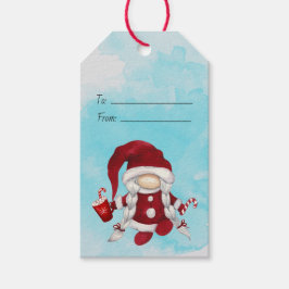 Etiqueta Para Presente Crie seu próprio Gnomo de Cacau de Natal bonito