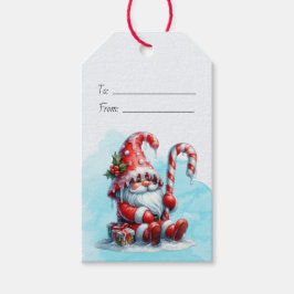 Etiqueta Para Presente Crie seu próprio gnomo de Natal de peppermint aleg