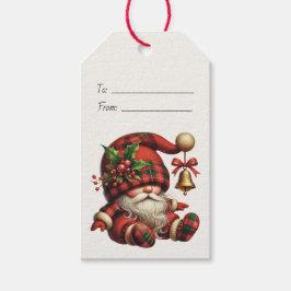 Etiqueta Para Presente Crie Seu Próprio Papai Noel Gnome de Xadrez de Nat