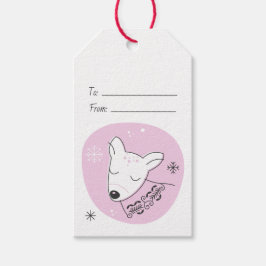 Etiqueta Para Presente Crie Seu Próprio Renascerno Retrô Rosa Natal