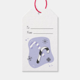 Etiqueta Para Presente Crie Seu Próprio Retro Doces Roxos No Natal