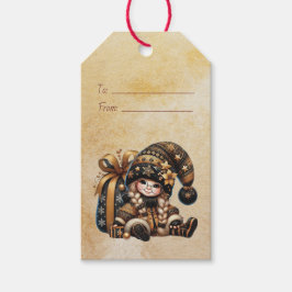 Etiqueta Para Presente Crie Seu Saco de Presentes de Gnome de Natal Mágic