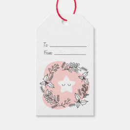 Etiqueta Para Presente Crie Sua Própria Estrela de Natal Retrô