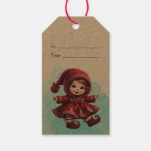 Crie Sua Própria Garota Gnomo de Natal Vintage