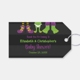 Etiqueta Para Presente Criou Um Chá de fraldas Monstro De Halloween