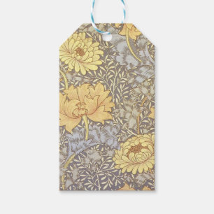Etiqueta Para Presente Crisântemo Flores Mãe William Morris