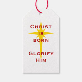Etiqueta Para Presente Cristo é nascer! etiqueta de presente de Natal