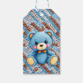 Etiqueta Para Presente Crochet Teddy Bear To and From Baby Shower