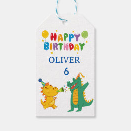 Etiqueta Para Presente Crocodile & Hippo Gift Tags - Fun Animal Theme