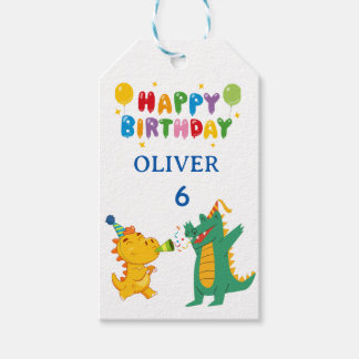 Etiqueta Para Presente Crocodile & Hippo Gift Tags - Fun Animal Theme