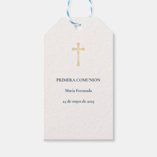 Etiqueta Para Presente Cruz da Primeira Comunhão