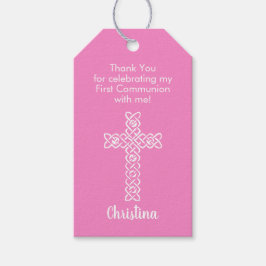 Etiqueta Para Presente Cruzamento | Taffy Pink Commune Baptism Christenin